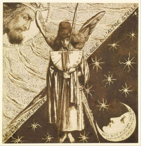 Dantis Amore Painting by Dante Gabriel Rossetti