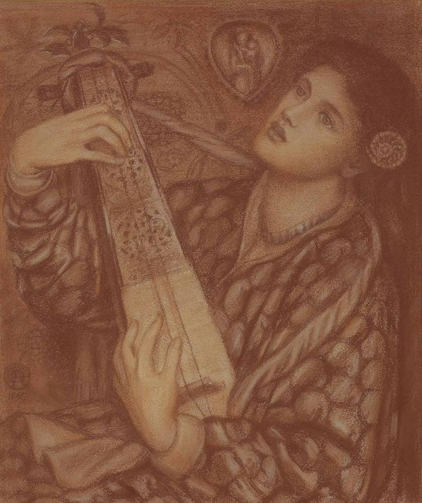 A Christmas Carol I Painting by Dante Gabriel Rossetti