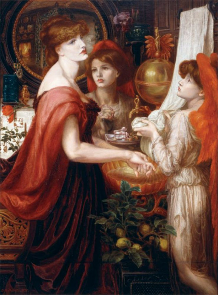 La Bella Mano Painting by Dante Gabriel Rossetti