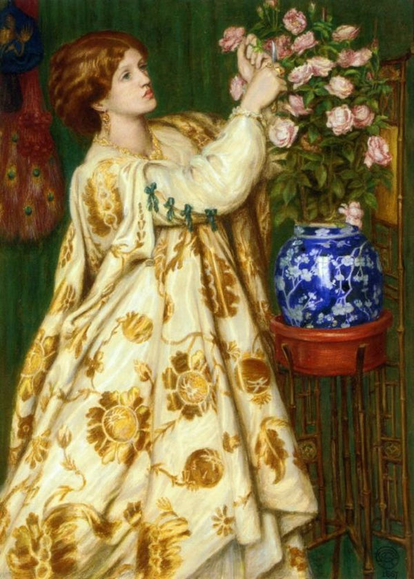 Monna Rosa Painting by Dante Gabriel Rossetti