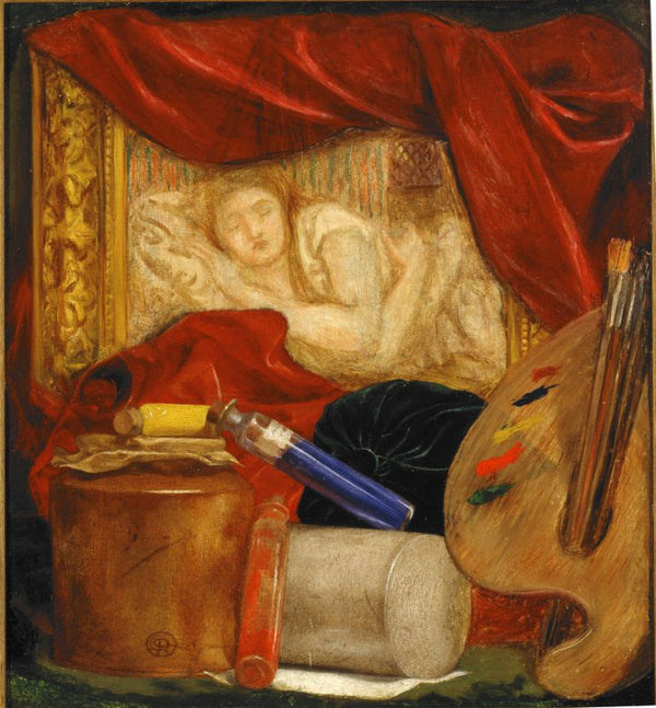 Bottles Painting by Dante Gabriel Rossetti