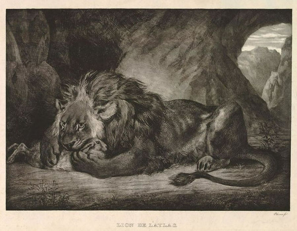 Lion with a Rabbit