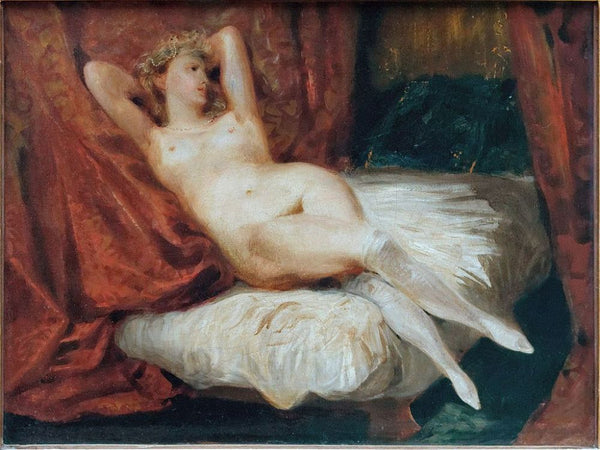 Woman with White Stockings