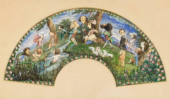 Fan with Caricatures 1838