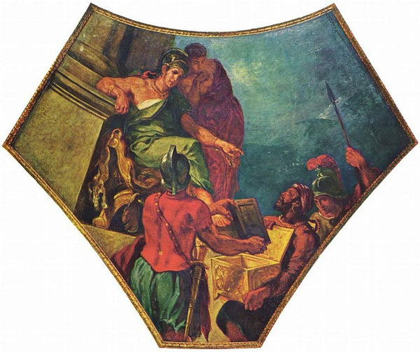 Alexander und die Epen Homers Painting by Eugene Delacroix