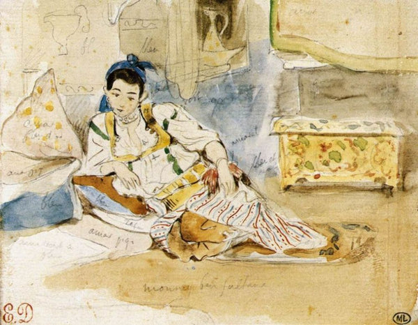 Mounay ben Sultan 1832 Painting by Eugene Delacroix
