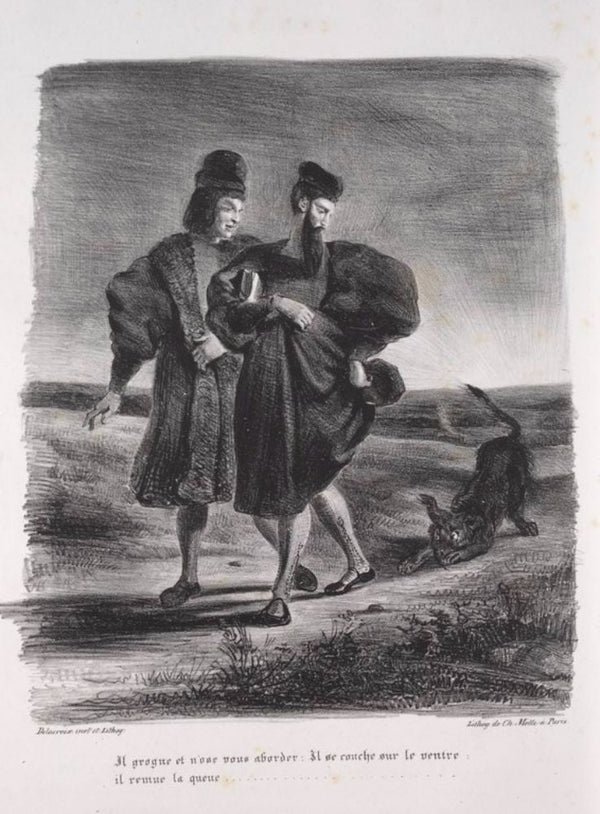 Faust, Goethe's Tragedy Painting by Eugene Delacroix