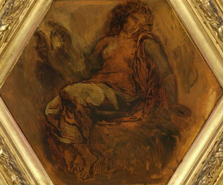 The Muse of Orpheus Painting by Eugene Delacroix