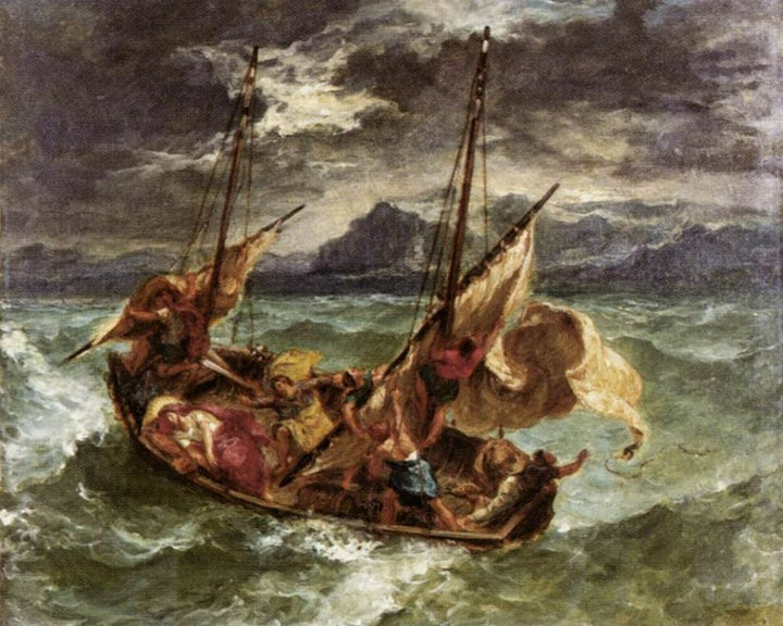 Christ on the Lake of Gennezaret 1854 Painting 