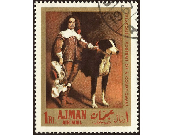 Court jester with a dog 