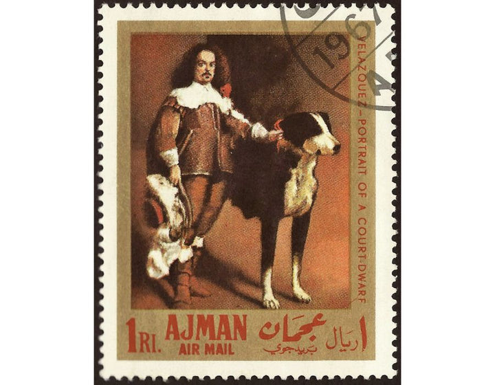 Court jester with a dog 