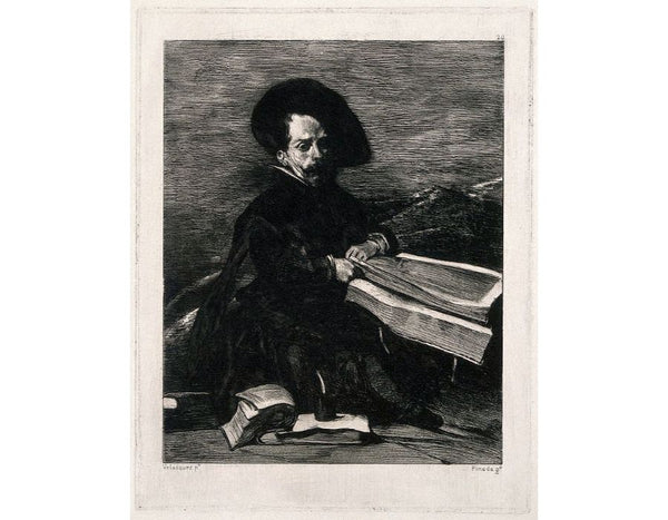 A Dwarf Holding a Tome in His Lap (or Don Diego de Acedo, el Primo) 