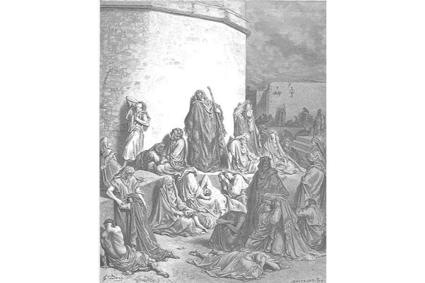 People Mourn over the Destruction of Jerusalem 