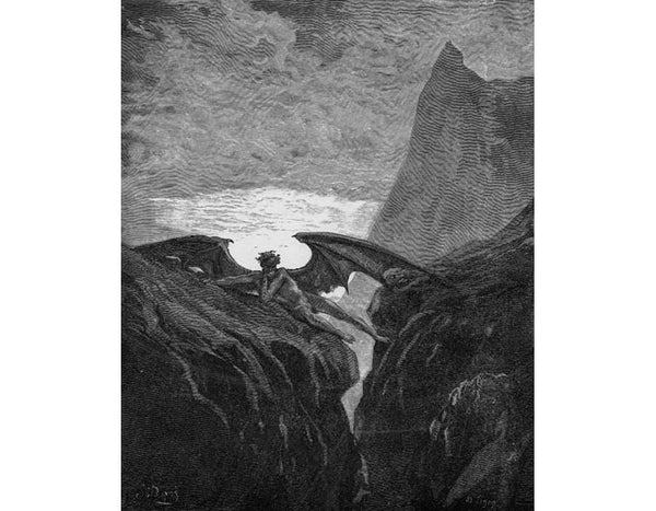 Plate no. 26 Book VI line 406 'Now Night her Course began..' 