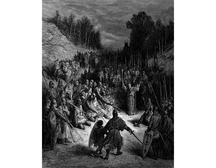 Peter the Hermit Preaching the Crusade 