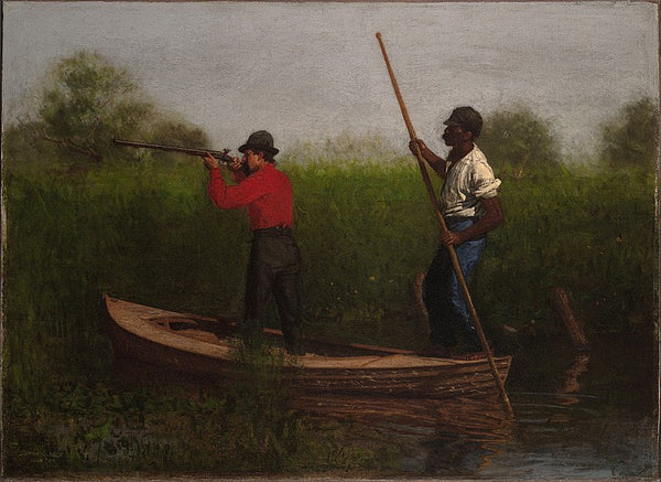 Will Schuster und ein Schwarzer auf Rallenjagd 