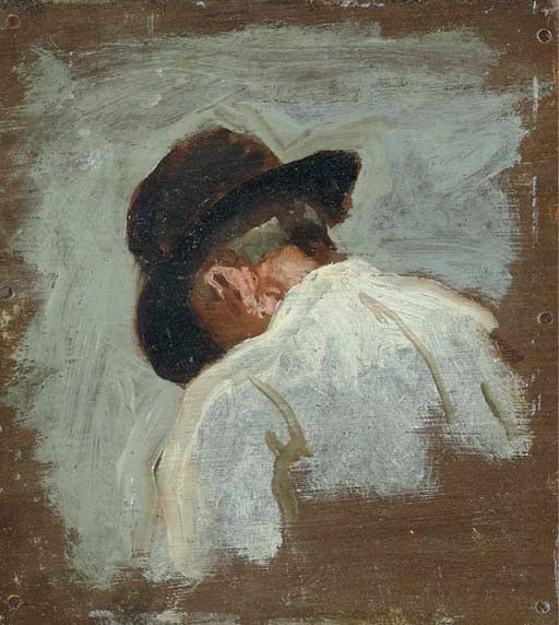 Study of a Man's Head for Mending the Net 