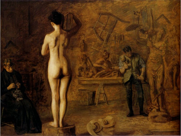 William Rush (1756-1833) carving his Allegorical Figure of the Schuylkill River, 1908 
