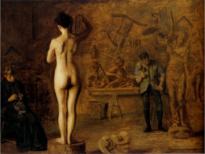 William Rush (1756-1833) carving his Allegorical Figure of the Schuylkill River, 1908 