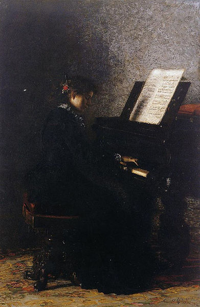 Elizabeth at the Piano 1875 