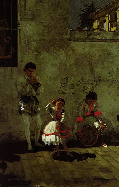 A Street Scene in Seville 