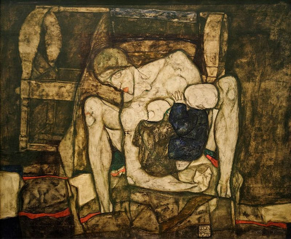 Blind Mother Painting by Egon Schiele