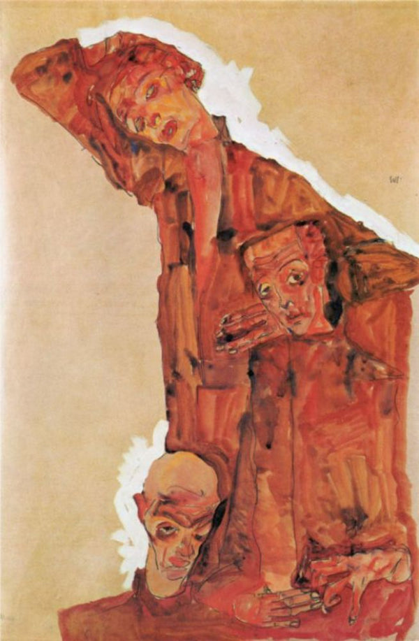 Composition With Three Male Figures Aka Self Portrait 