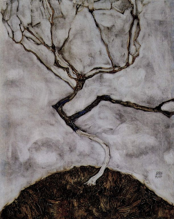 Small tree in late autumn 