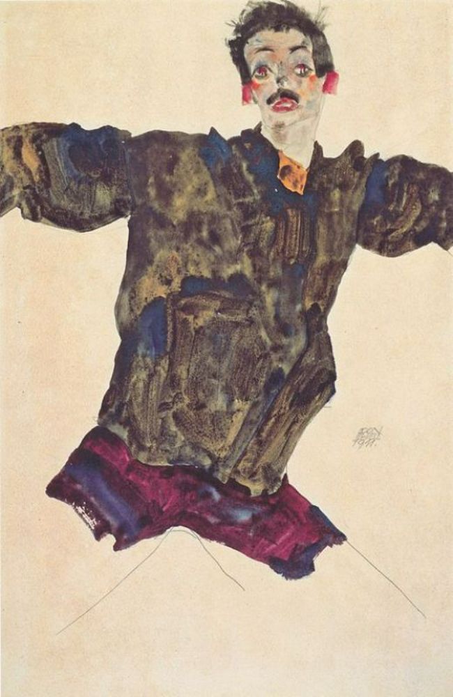 Self Portrait With Outstretched Arms 