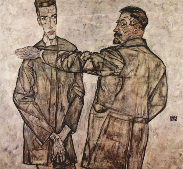 Double Portrait Aka Chief Inspector Heinrich Benesch And His Son Otto 