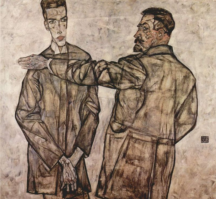 Double Portrait Aka Chief Inspector Heinrich Benesch And His Son Otto 