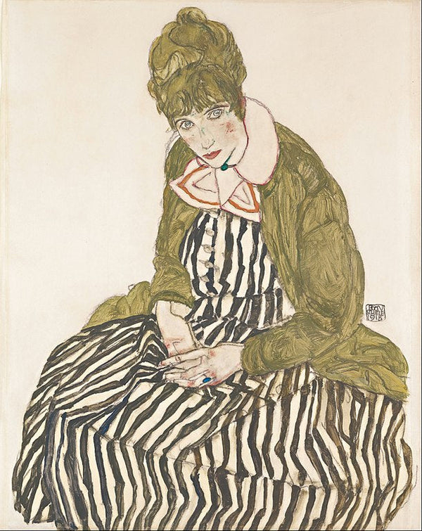 Edith Schiele Seated 