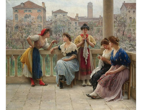 Conversation On The Terrace, Venice 