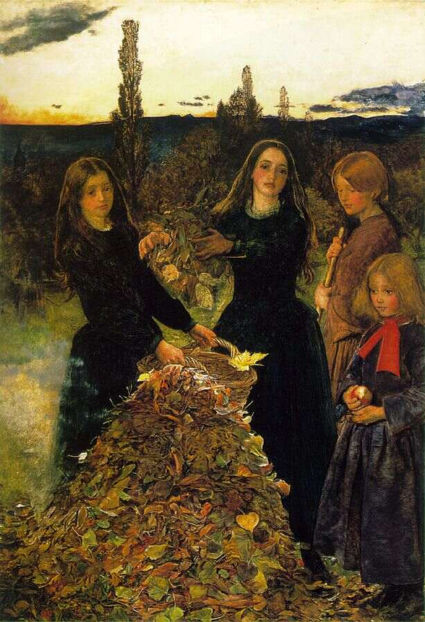 Autumn Leaves Painting by John Everett Millais