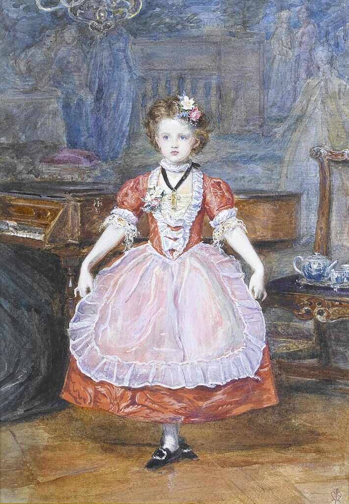 The Minuet Painting by John Everett Millais
