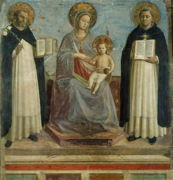 Virgin and Child with Sts Dominic and Thomas Aquinas