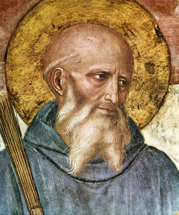 Crucifixion and Saints (detail)