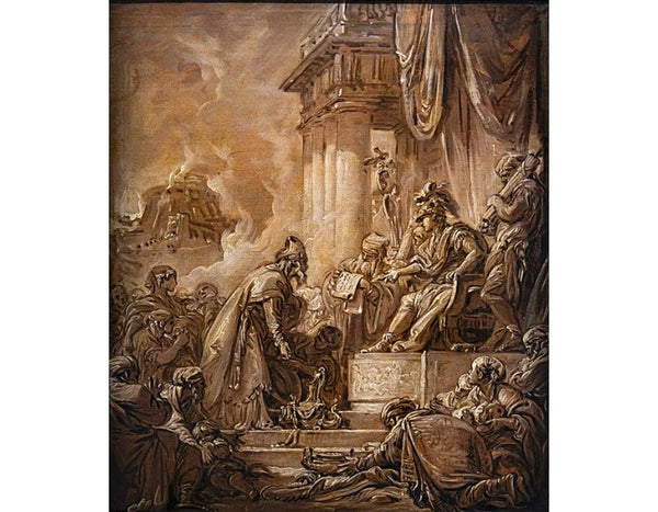 Le Pretre Joshuah Offrant Les Tresors Du Temple A Titus 