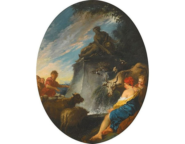 Les Bergers aA  la Fontaine 
