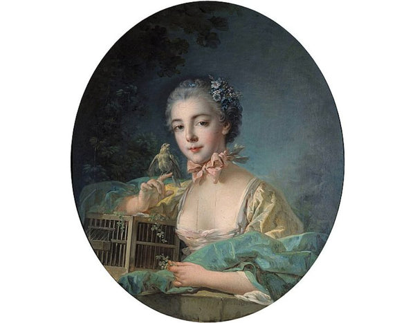 Portrait of the daughter of the artist, Oval 