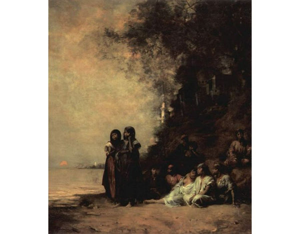 Souvenir d'Esneh Painting by Eugene Fromentin