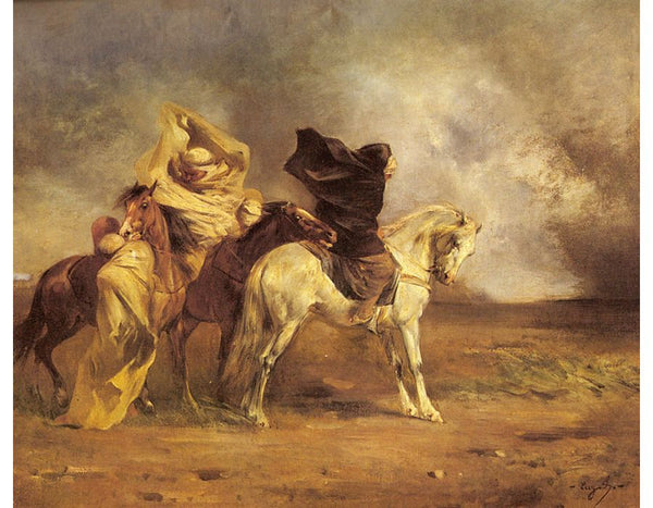 Le Simoon Painting by Eugene Fromentin