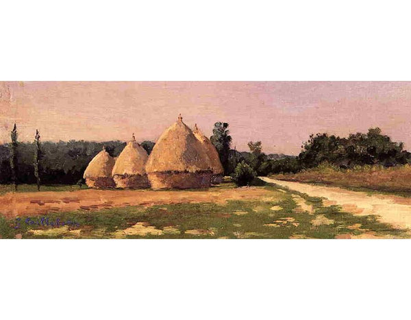 Landscape With Haystacks
