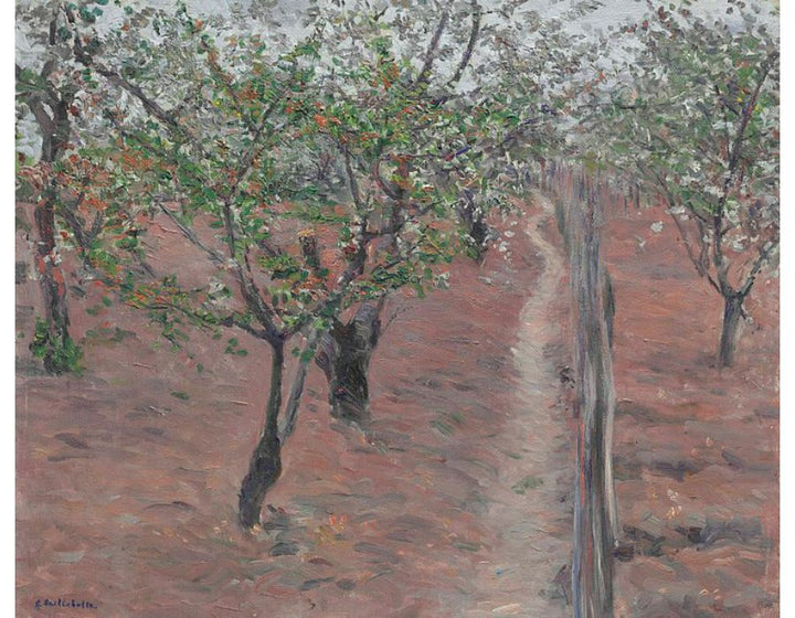 Verger, arbres en fleurs, Petit Gennevilliers
