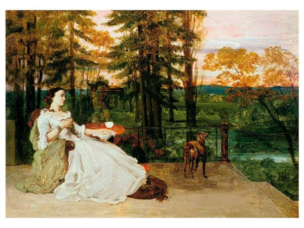 Woman of Frankfurt, 1858 Painting by Gustave Courbet