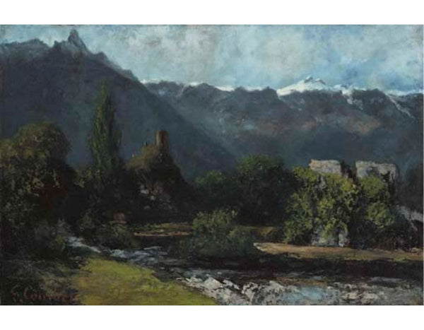 Le Glacier Painting by Gustave Courbet