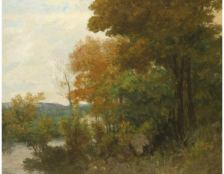 Lisiere de foret Painting by Gustave Courbet