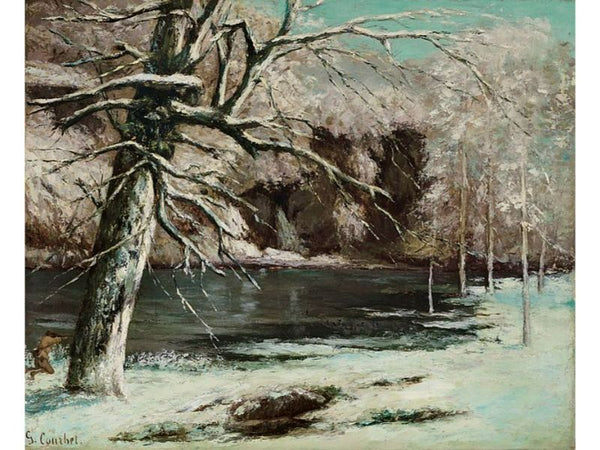 Le chasseur d'eau Painting by Gustave Courbet