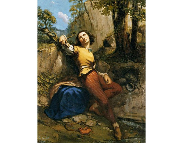 The Sculptorc Painting by Gustave Courbet