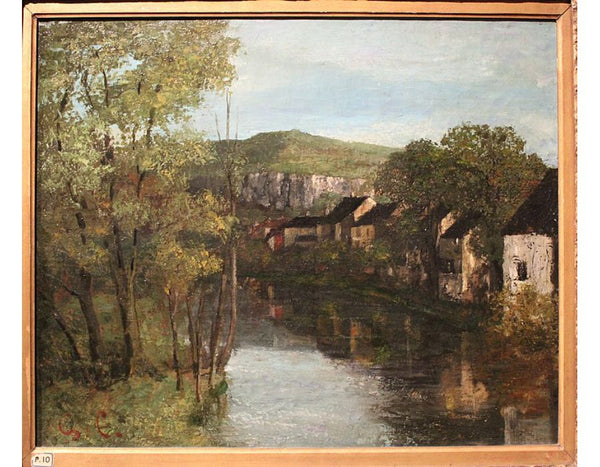 The Reflection of Ornans 1872 Painting by Gustave Courbet